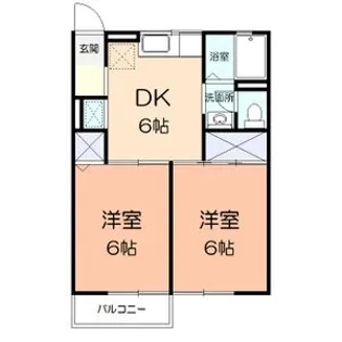 ドミールⅡ【202号室】の間取り