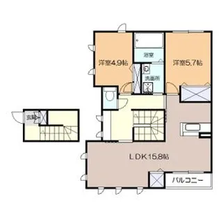 コンフォートレジデンスA【2階】の間取り