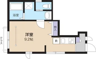 1Rの間取り画像
