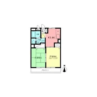 ドルフ小机【302号室】の間取り