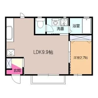 ソレアード新横浜【1階】の間取り