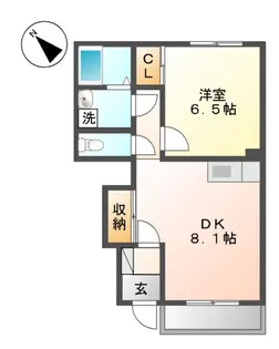 ランゲスレーベン 五月台【1階】の間取り