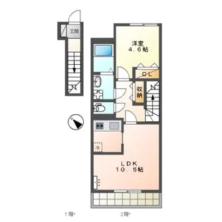 GRANDE TERRE(グランテール)【2階】の間取り