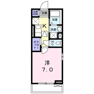 アルヴィータ日吉【1階】の間取り