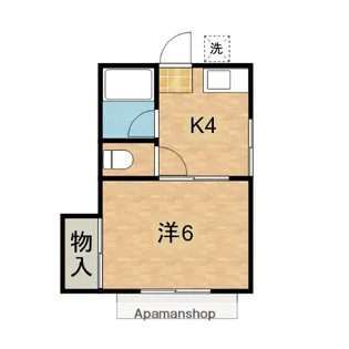 ハイツ松本【101号室】の間取り
