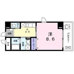 グラン サージュ コヤス【2階】の間取り