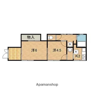 KKTハウス【101号室】の間取り