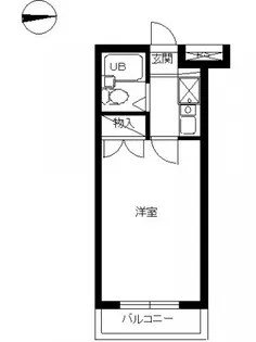 スカイコート多摩川第2【205号室号室】の間取り