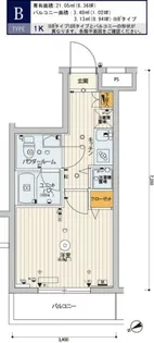 スカイコートパレス溝の口【104号室号室】の間取り