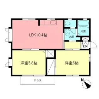 ルミエールA【101号室】の間取り