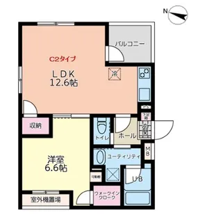 ザ・ローウェル横浜【303号室】の間取り