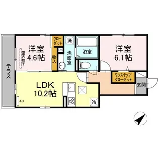 COLINA DO SUL( コリーナ ド スル)【1階】の間取り