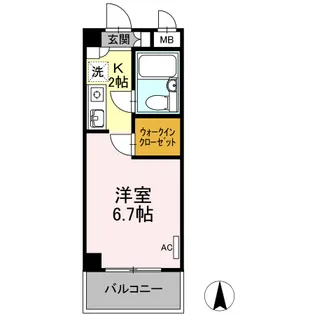 GERMER武蔵中原(ジェルメムサシナカハラ)【3階】の間取り