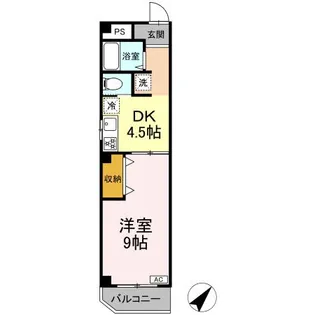 第一富来ハイツ【3階】の間取り