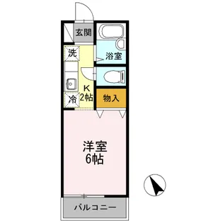 ハイランド経堂【2階】の間取り