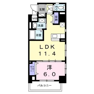 ラシーヌ【5階】の間取り