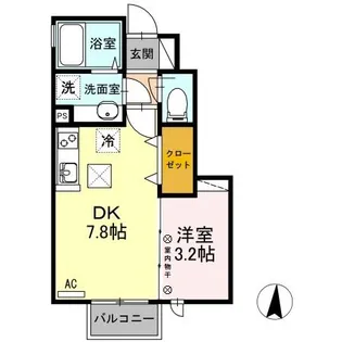 メゾン カアル【1階】の間取り