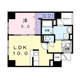 ブレスコート小川町【1階】の間取り