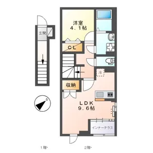 Y’S・LIEN【2階】の間取り