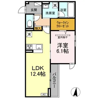 D PAINA 子母口II【2階】の間取り