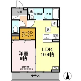 D PAINA 矢向【1階】の間取り