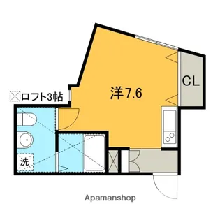 ルルーディ元住吉【1階】の間取り