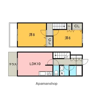ラピスM【B号室】の間取り