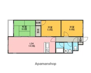トウシンビル1【303号室】の間取り