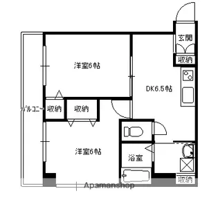 マイプレイス【302号室】の間取り
