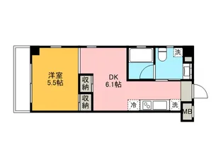 レジディア武蔵小杉【3階】の間取り