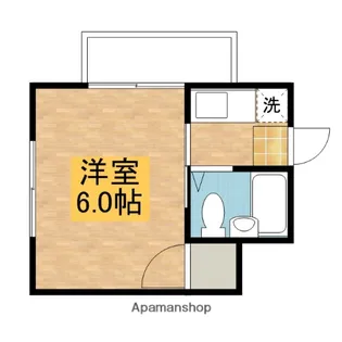 メゾン生田【201号室】の間取り