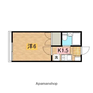 エストリバー【102号室】の間取り