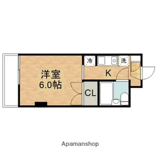 孝友第6ビル グリーンハイツ麻生【308号室】の間取り