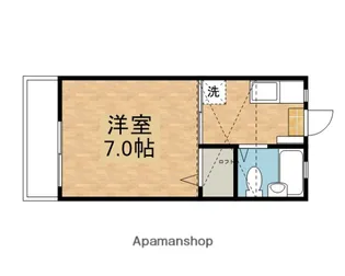 グリーンペア【203号室】の間取り