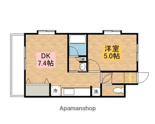 メゾンオークラ弐番館【404号室】の間取り