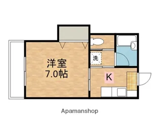 フラットさつきⅢ【202号室】の間取り