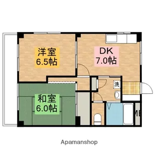 セゾンドゥー【2階】の間取り