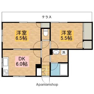 エステートピアにしよね【101号室】の間取り