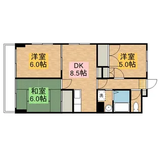 クレボナール三田【3階】の間取り