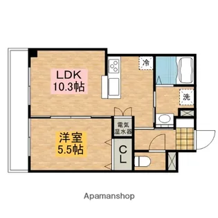 エルレーブ【205号室】の間取り