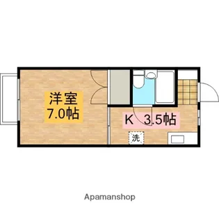 モンシャトウ横山【105号室】の間取り