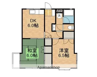チェリーパレスⅡ【402号室】の間取り
