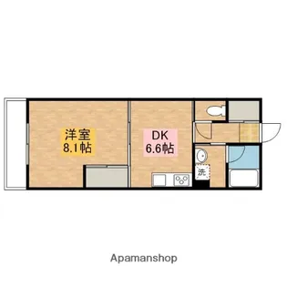 バードタウン8番館【1階】の間取り