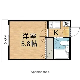HMN稲田堤B【2階】の間取り