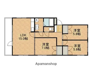 グリューンベルグ生田【3階】の間取り