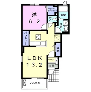 アルバーダ B【1階】の間取り
