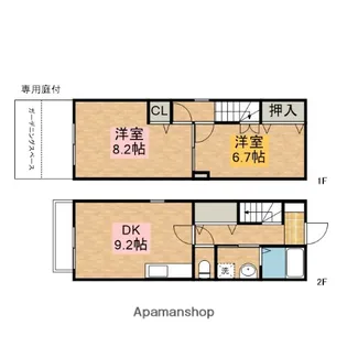 ハイツコスモス【101号室】の間取り