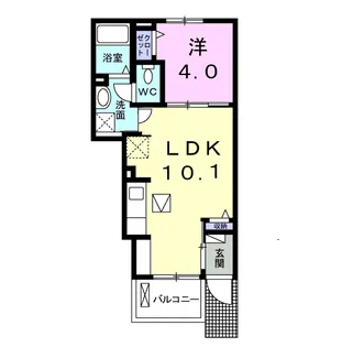 ベルクハウゼ【1階】の間取り