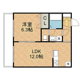 PEAR PARK3【1階】の間取り