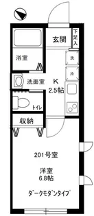 ハヌル【2階】の間取り